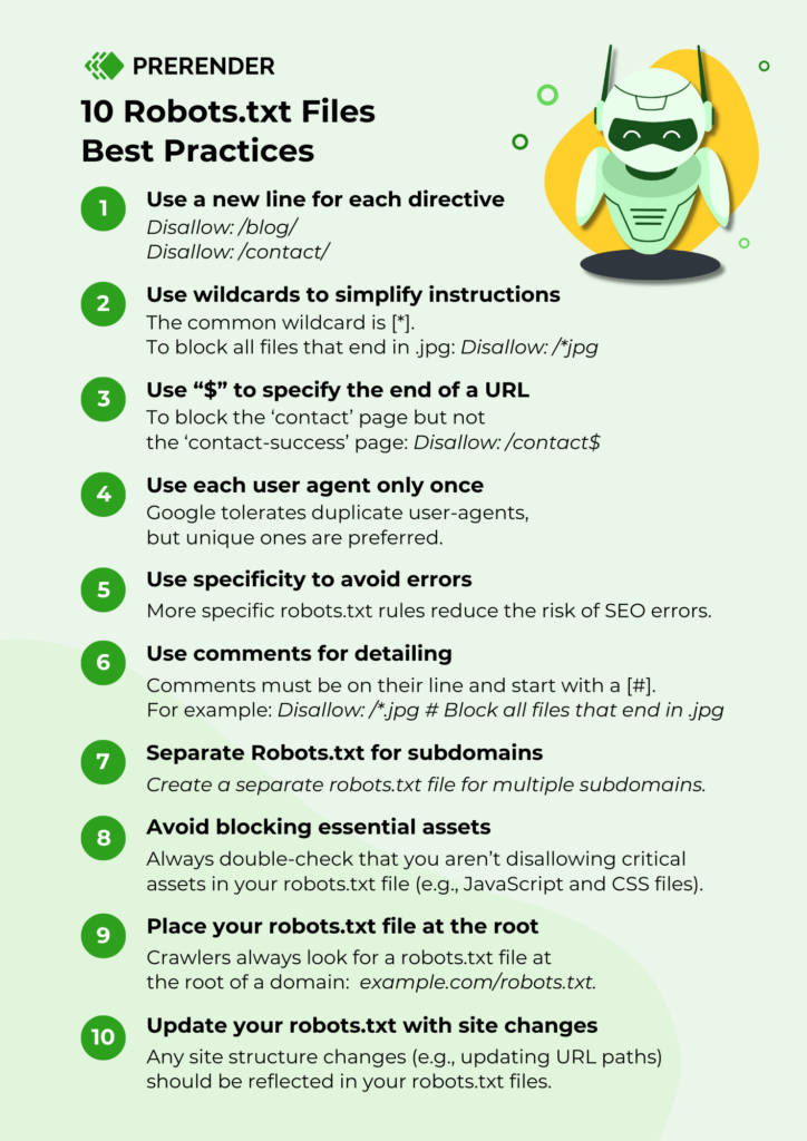 10 Robots.txt Best Practices to Boost SEO Performance - Prerender.io