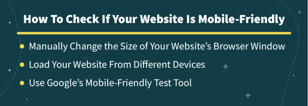 how to check if a website is mobile friendly