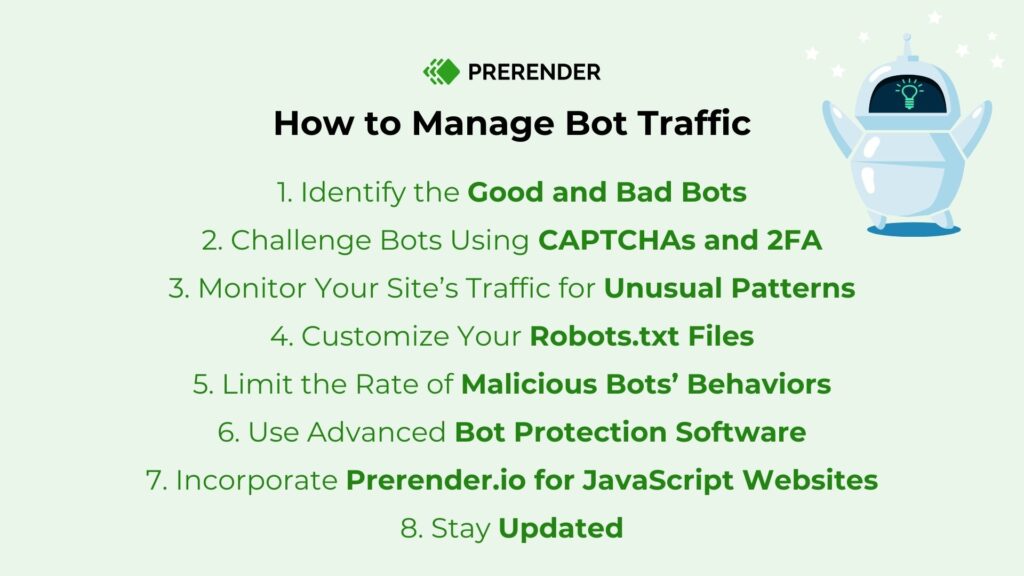 8 ways to manage bot traffic