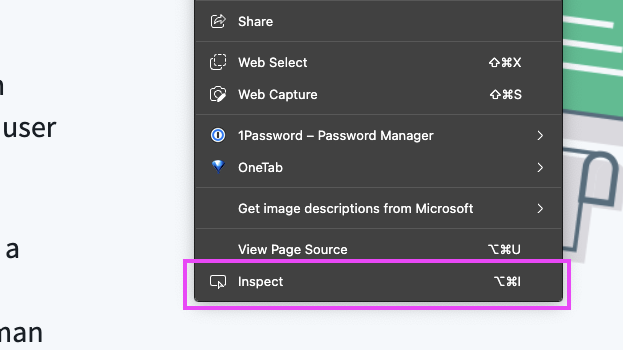 Page inspection