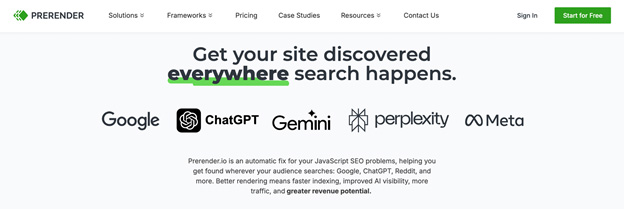 Prerender.io makes your site AI agent friendly