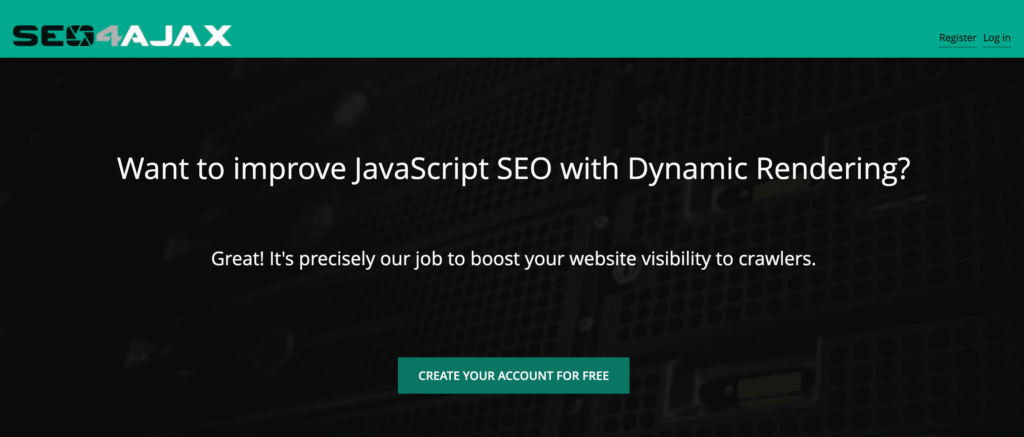 SEO4Ajax homepage