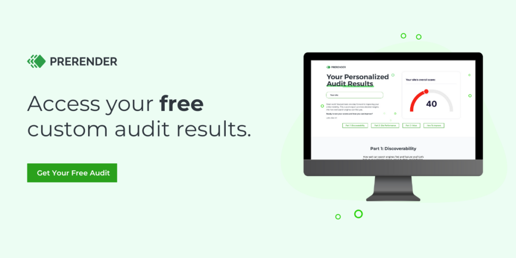 Get your free custom site audit results