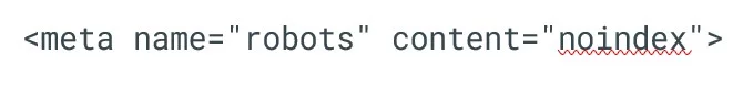 Noindex tags example - Prerender.io