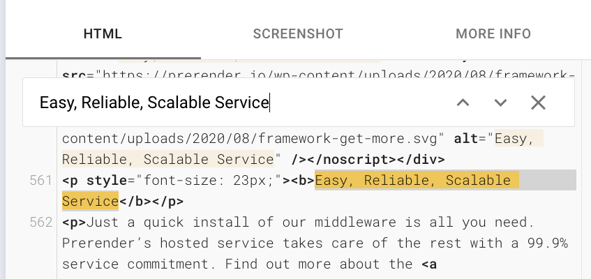 page element