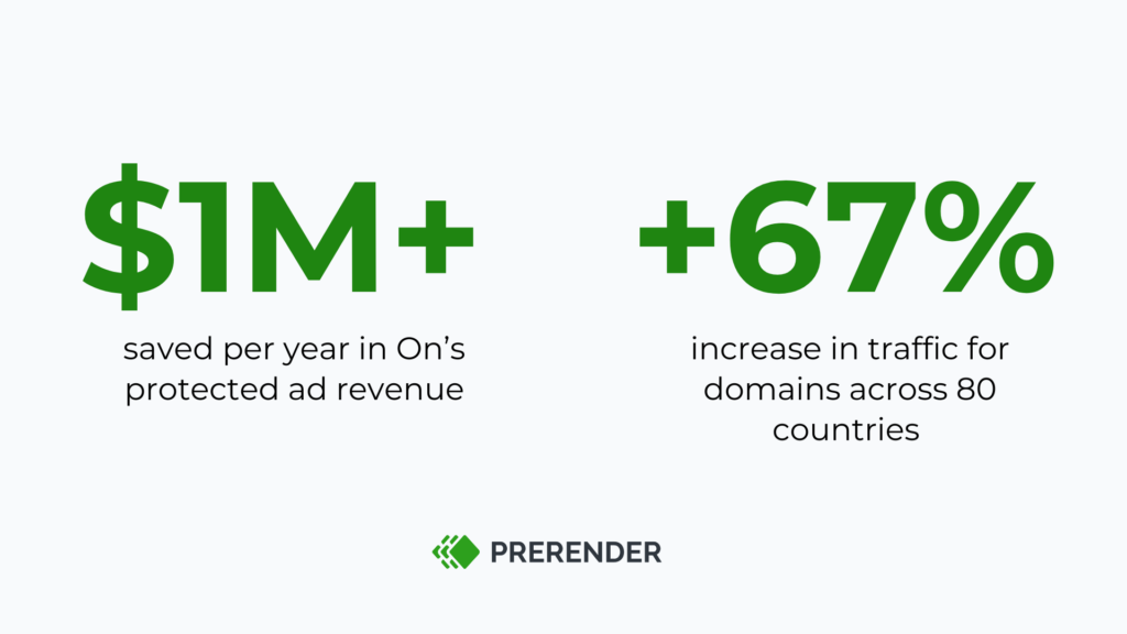 on running, one of the top athletic brands, uses prerender.io for savings